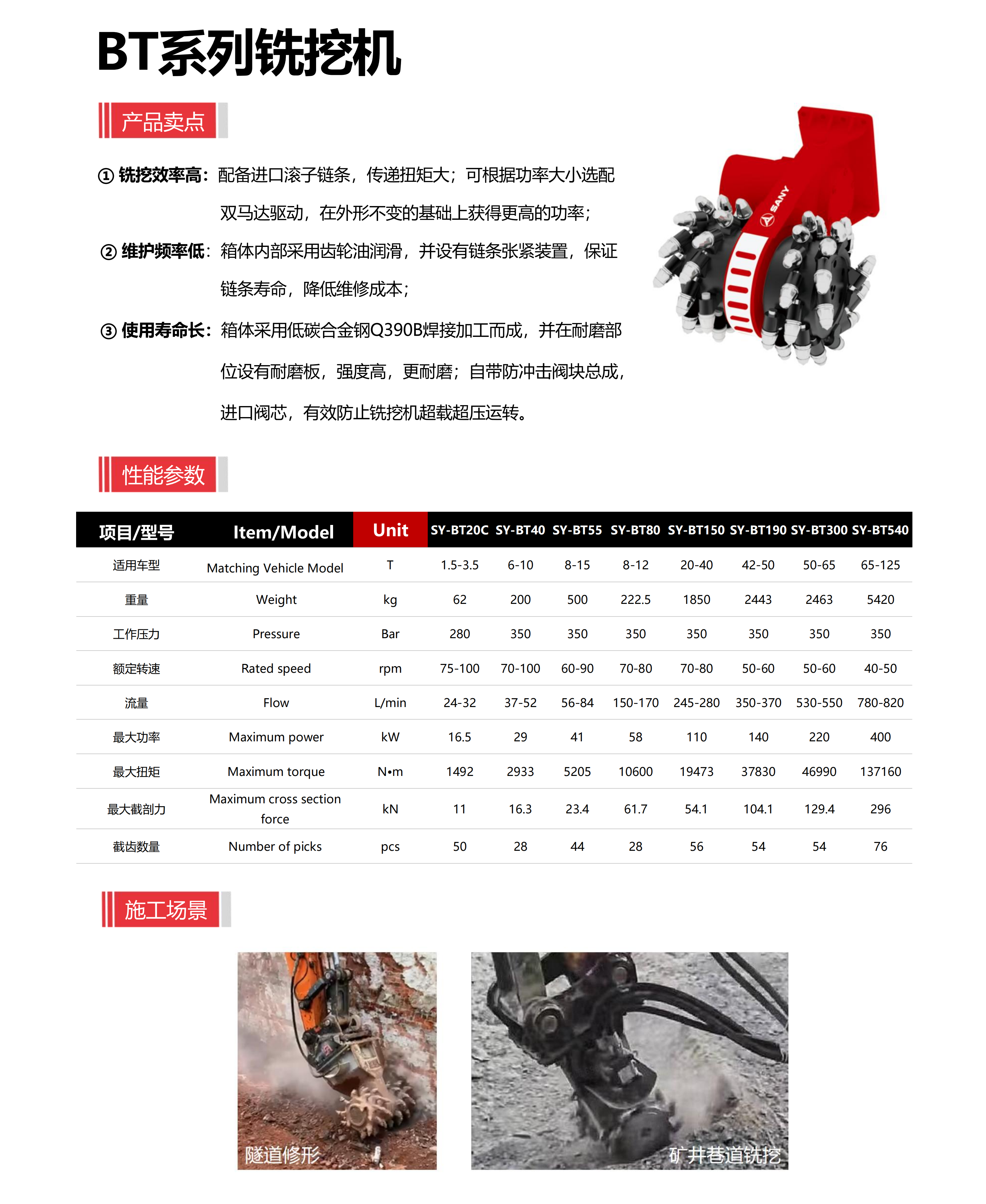 BT系列铣挖机