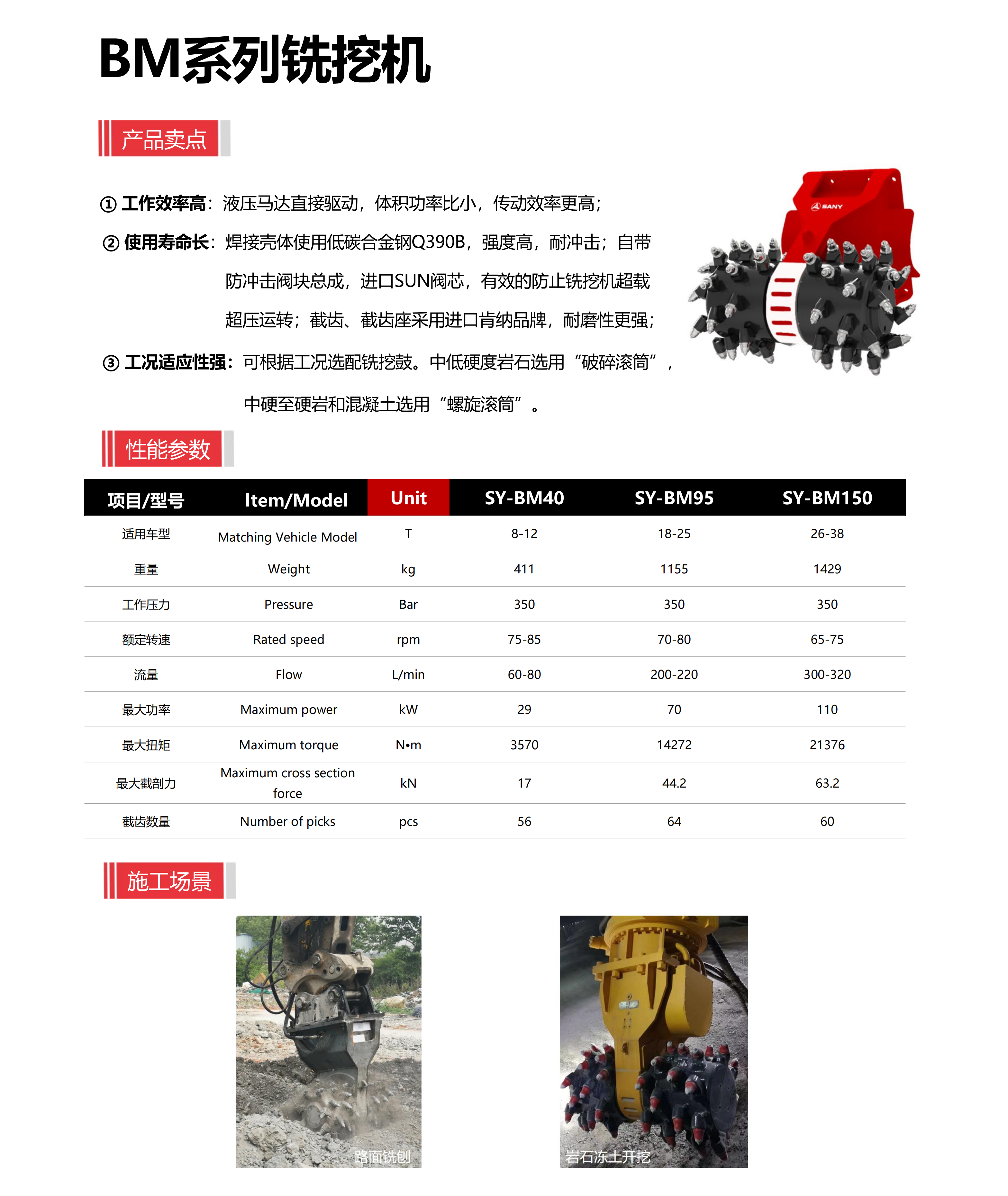 BM系列铣挖机