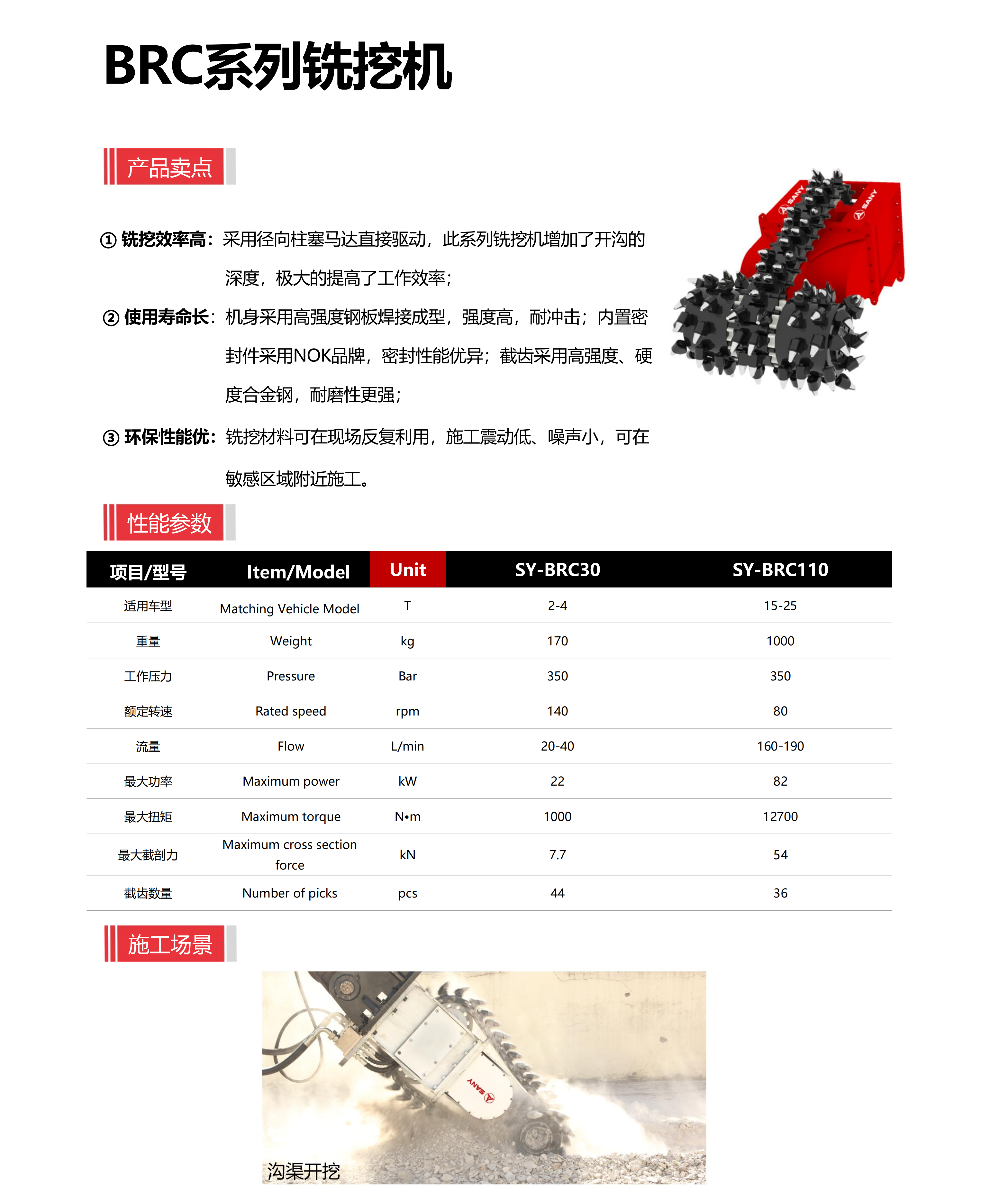 BRC系列铣挖机